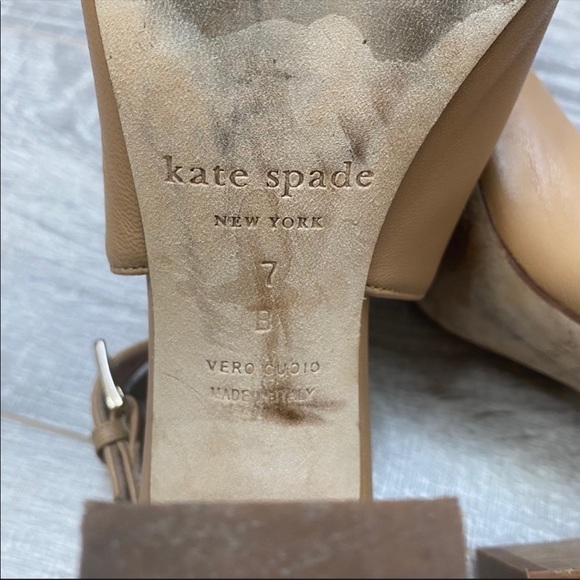 Kate Spade Ingrada leather slingback block heel - Picture 6 of 9